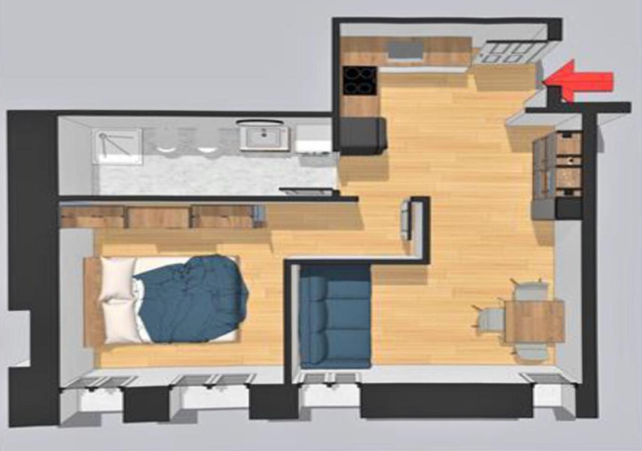 Appartamento con 1 Camera da Letto