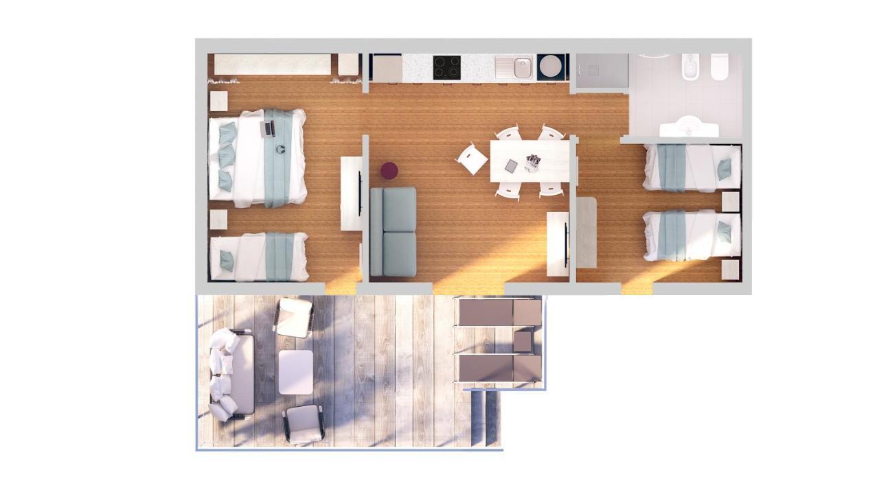 Appartamento con 2 Camere da Letto