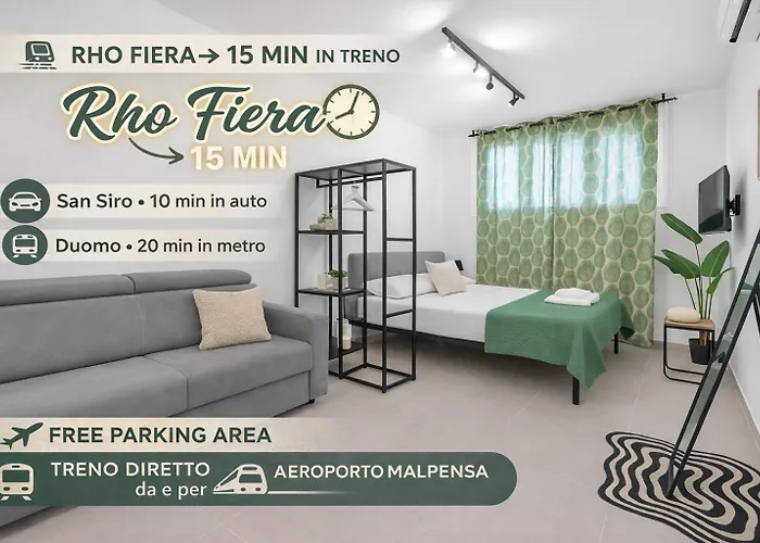 Room 12 Milano -Near Train Station -15 Min Rho Fiera-Duomo-Malpensa